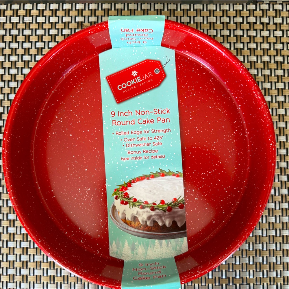 9” Non-Stick Round Cake Pan by Cookie Jar Holiday Baking